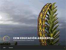 Tablet Screenshot of cem-educacionambiental.es